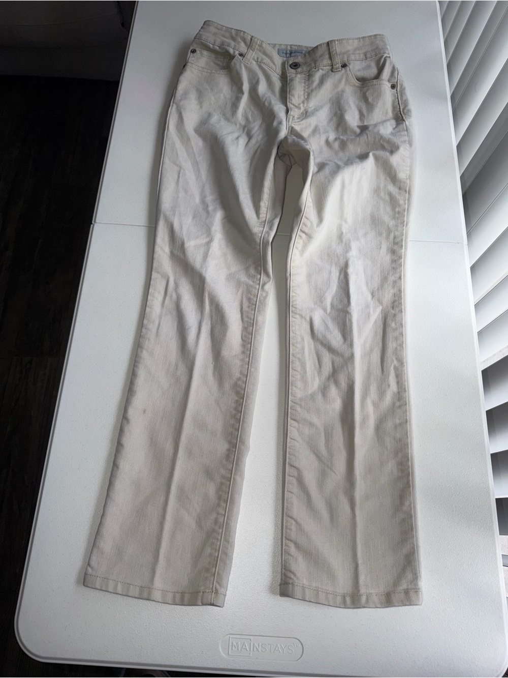 Chico's Platinum Denim cream cotton & elastane jeans size 00 Short-US 2 T0136